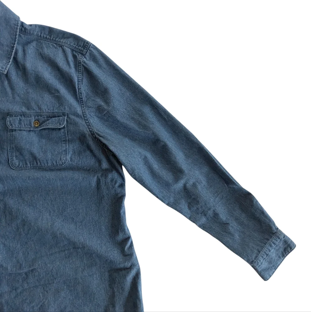 Chaps Chambray Button Up Shirt Size 2XL - Picture 7 of 10